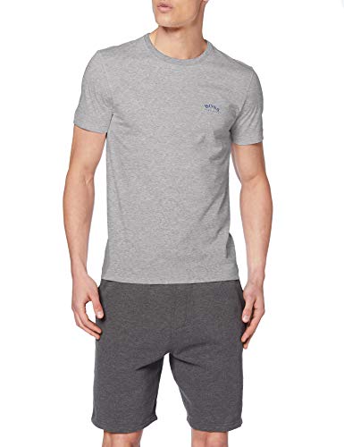 BOSS tee Curved Camiseta, Gris (Abierto 60), XS para Hombre