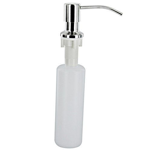 Botella De Plastico Cano De Metal Cocina Bano 300ml Jabon Liquido Fregadero Dispensador