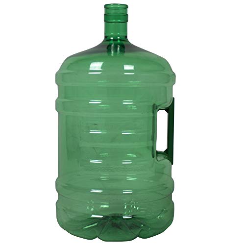 Botellón de 18.9 litros, para Agua. Compatible con Tapones de 5 galones. Apto para dispensadores de Agua. Color Verde. Libre de bisfenol-A