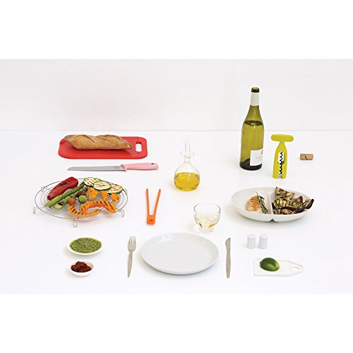 Brabantia Tasty Colours Pinzas para la cocina, silicona, Silicona, Naranja, 1.5x4x25 cm