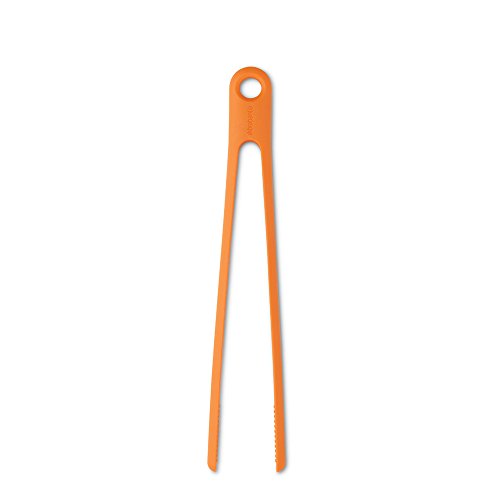 Brabantia Tasty Colours Pinzas para la cocina, silicona, Silicona, Naranja, 1.5x4x25 cm