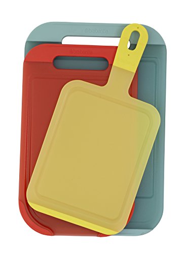 Brabantia Tasty Colours Tabla para cortar, grande, Plástico, Menta, 25x1.2x37 cm