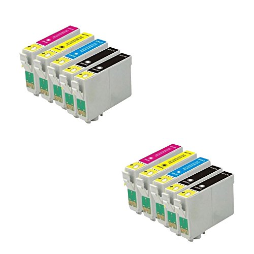 Bramacartuchos - 10 X Cartuchos compatibles NON OEM para Epson T1281-1284 BX305F, BX305 F, BX305FW, BX306 FW +, Epson Stylus S22, SX125, SX130, SX235W, SX420W, SX425W, SX435W, SX438, SX440w, SX445W,