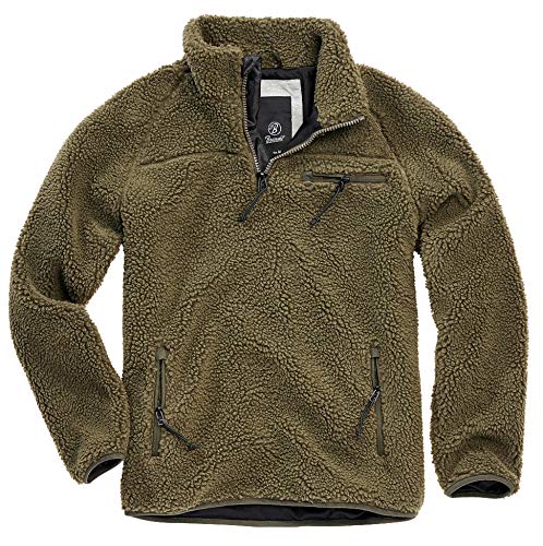 Brandit Teedy Fleece Troyer Sudadera Aceituna 3XL