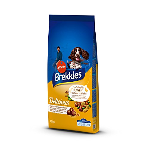 Brekkies Pienso para Perros Delicious con una Selección de Aves - 12000 gr