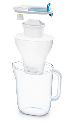 BRITA Style Jarra filtrante de plástico, 26,5 x 11 x 27,5 cm, plástico, Azul, Offre spéciale 3 Cartouches incluses