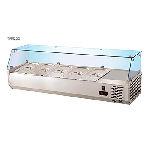 BRUNETTI Vitrina Refrigerada Profesional Con Capacidad 4 bandejas GN 1/4. Ref: TPR1200