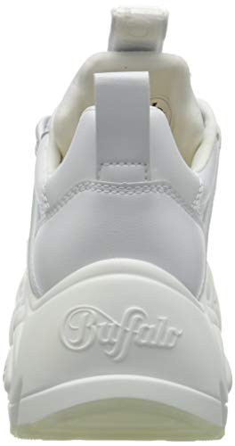 BUFFALO Binary Cash, Zapatillas para Mujer, White, 36 EU