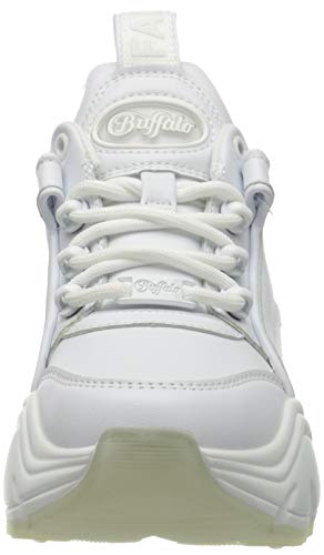 BUFFALO Binary Cash, Zapatillas para Mujer, White, 36 EU