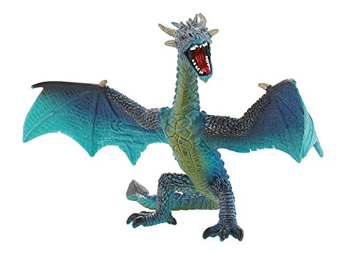 Bullyland 75592 Dragón Volador - Figura de fantasía (17,8 cm), Color Turquesa