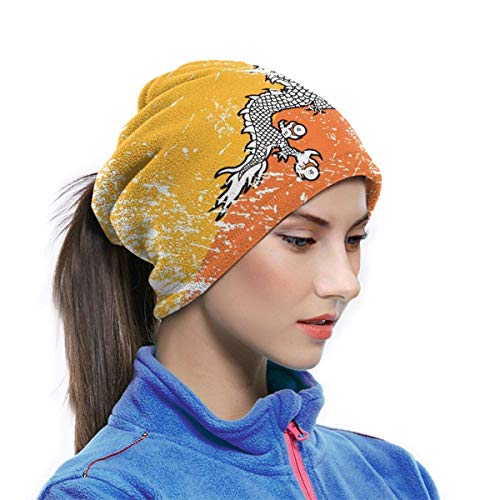 Bután Retro Bandera Cuello Polaina Mascarilla Máscara Headwear Pasamontañas para Ciclismo Esquí