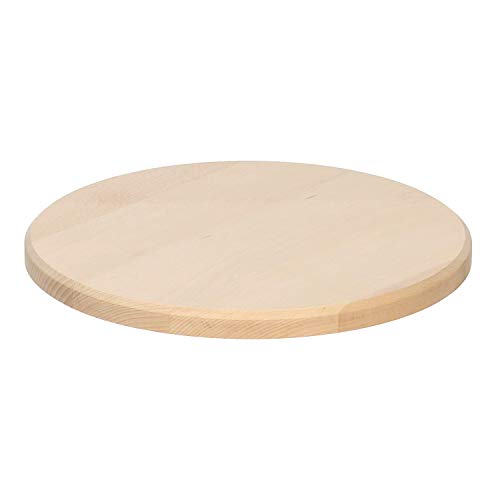 bütic haya Jamonero – Plato redondo Platos – de madera Tabla de cortar FSC, madera, 40 cm Durchmesser