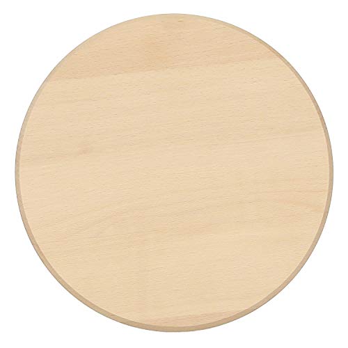 bütic haya Jamonero – Plato redondo Platos – de madera Tabla de cortar FSC, madera, 40 cm Durchmesser