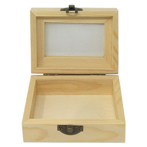 C1 Todo menaje - Caja de Madera con Tapa Cristal