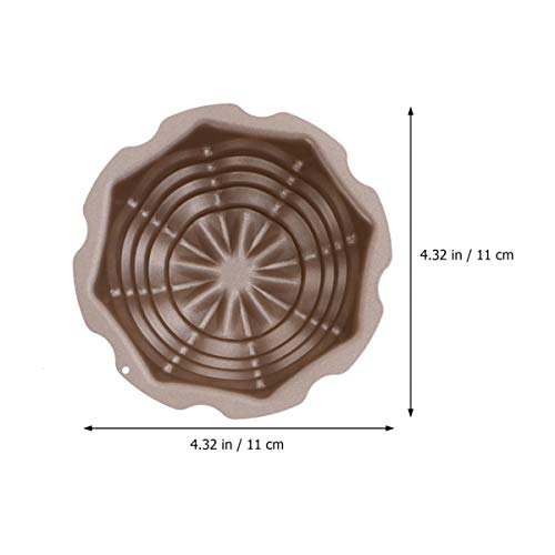 Cabilock Mini Molde para Hornear de Acero Al Carbono Molde para Pudín Mini Molde para Buntcake Muffin Cupcake para Hornear Taza de 4 Pulgadas