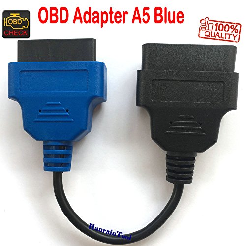 Cable adaptador OBD 5 A5 azul para serie Italia Coche Toro Tipo 500X Kdac Denso Control climático asiento y rueda Diagnóstico