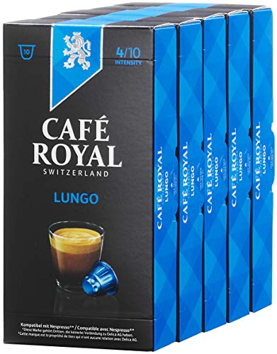 Café Royal lungo compatible Cápsulas Nespresso, 5 unidades (5 x 53 g)