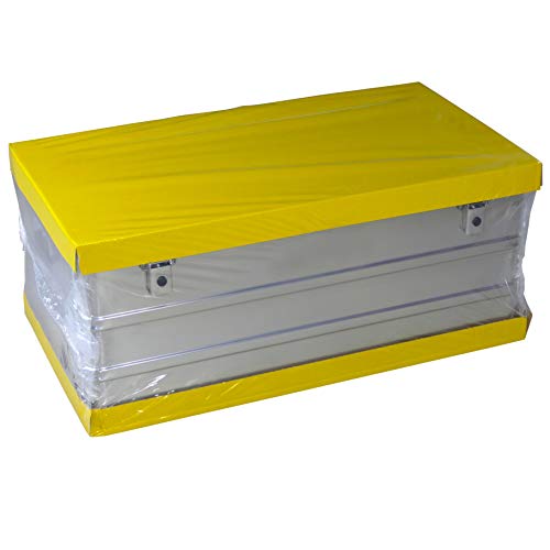 Caja de aluminio de 140 litros de capacidad – Caja de transporte Caja de almacenamiento Caja de metal Caja de almacenamiento baúl Industrial Caja de almacenamiento Caja de aluminio