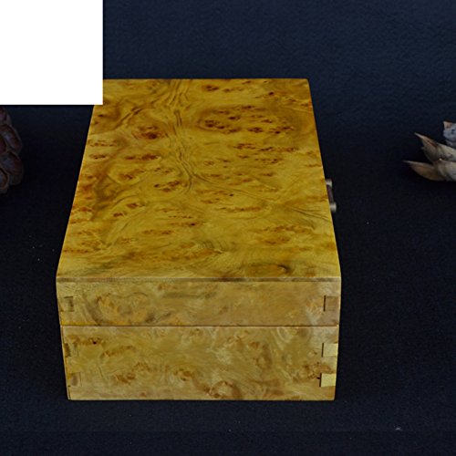 Caja de joyas de oro de Zhang Caja de la joya dote Rojo madera menaje regalo de boda-A