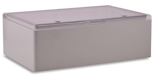 Caja de plástico ABS BOXEXPERT Caja de control de la flota IP65 gris/transparente (ABS, 600x400x200mm con puerta transparente)