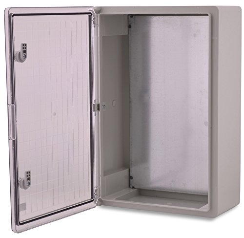 Caja de plástico ABS BOXEXPERT Caja de control de la flota IP65 gris/transparente (ABS, 600x400x200mm con puerta transparente)