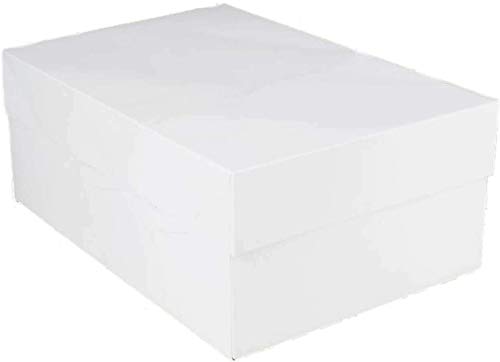 Caja para tartas, 40 x 30 x 15 cm, color blanco