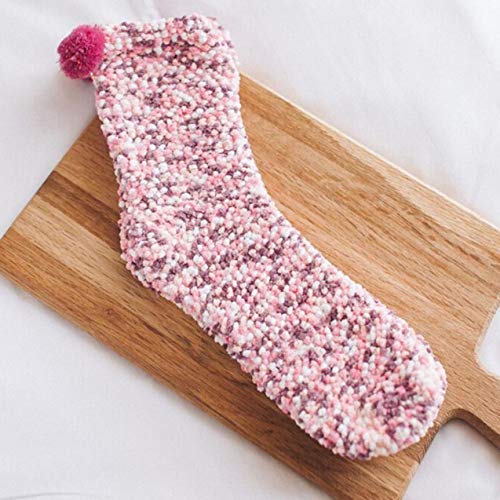 Calcetines De Algodón De La Torta De La Taza De Las Mujeres De La Moda, Calcetines Suaves Suaves Del Invierno Creativo Calcetines Del Piso Del Sueño Casero Para Los Regalos De Navidad 3 Pares B