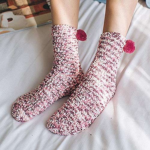 Calcetines De Algodón De La Torta De La Taza De Las Mujeres De La Moda, Calcetines Suaves Suaves Del Invierno Creativo Calcetines Del Piso Del Sueño Casero Para Los Regalos De Navidad 3 Pares B