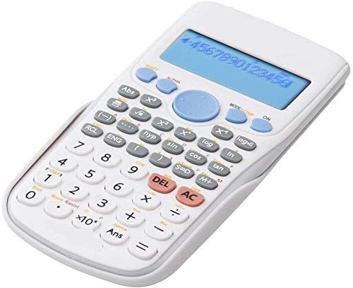 Calculadora de escritorio portátil Función calculadoras Statistical Science College Test estudiante de la ingeniería de 12 dígitos pantalla de la calculadora, hielo blanca Productos de la tienda