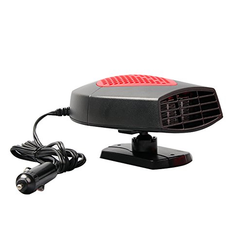 Calefactor y ventilador portátil de 12 V para coche, calienta rápidamente, descongelador, ventilador de refrigeración para retirar la nieve fácilmente