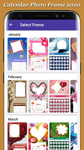 Calendar Photo Frames 2020