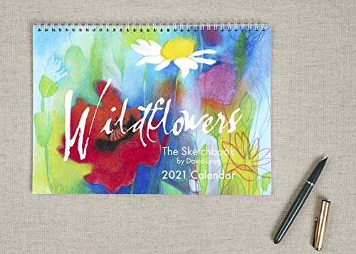 Calendario de pared de David Lyon con diseño de flores silvestres de The English Art Co. Entrega gratuita