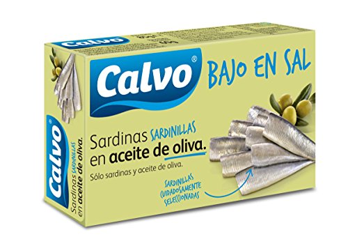 CALVO - Sardinillas En Aceite De Oliva Baja En Sal Lata 60 G