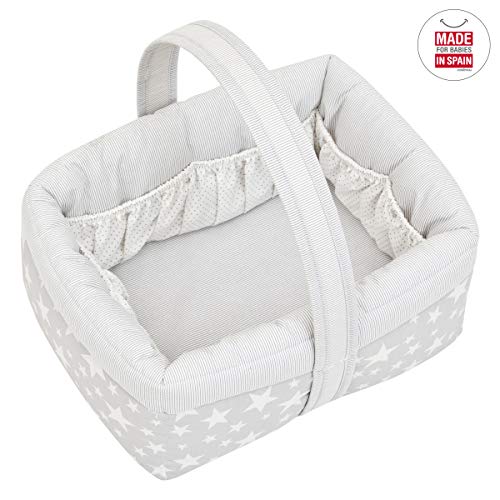 Cambrass Star - Cesta canastilla bebe, color gris