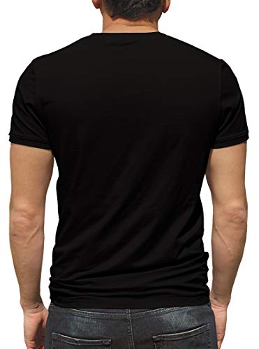 Camiseta de manga corta para hombre con texto en inglés "Evolution Radladladlader" Negro XXXXL