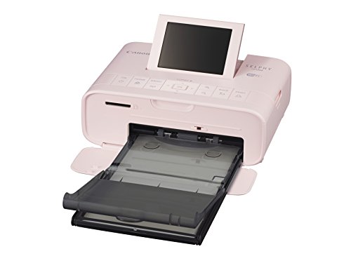 Canon Selphy CP1300 - Impresora fotográfica inalámbrica (Apple AirPrint, Mopria, pantalla abatible de 8.1 cm, tintas de 3 colores, 300 x 300 ppp) rosa