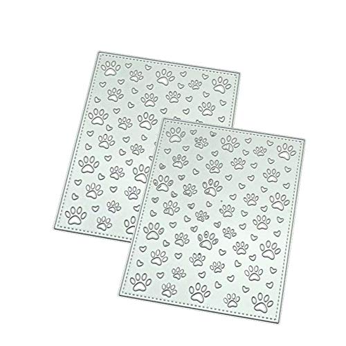 CAOLATOR Corte de Metal Muere Huellas de perro Troqueles de Corte Scrapbooking Molde Plantillas en Relieve Dies Corte para Scrapbooking Álbum Artesanía de Papel DIY