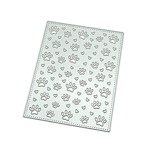 CAOLATOR Corte de Metal Muere Huellas de perro Troqueles de Corte Scrapbooking Molde Plantillas en Relieve Dies Corte para Scrapbooking Álbum Artesanía de Papel DIY