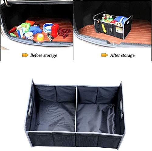 Car Boot Organizador plegable Trunk Organizador Apto for M8 M3 X3 X7 330I XDrive M3 X6 X2 X5 I8 Z4 M X1 B7 750LI 528I impermeable Oxford tela con dos bolsillos lado grande / tapa a prueba de polvo 916