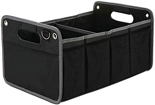 Car Boot Organizador plegable Trunk Organizador Apto for M8 M3 X3 X7 330I XDrive M3 X6 X2 X5 I8 Z4 M X1 B7 750LI 528I impermeable Oxford tela con dos bolsillos lado grande / tapa a prueba de polvo 916