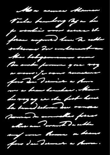 Carabelle Studio Handwritten Text Plantilla, Plastico, 10.0x14.0x0.5 cm