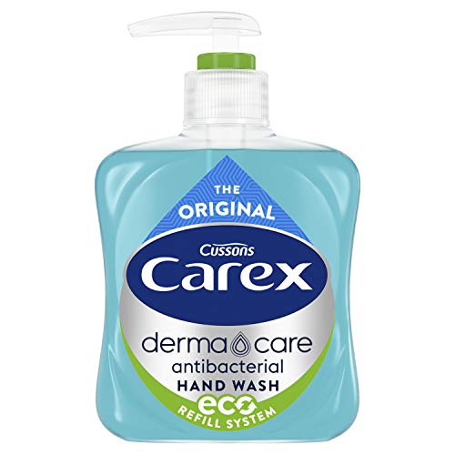 Carex - Pack de 6 botellas de jabón líquido antibacteriano original 250 ml