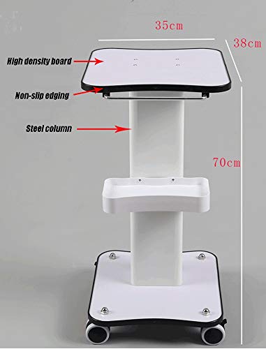 Carro de Servicio Carrito de Equipos rodantes para el salón de Belleza SPA, portaequipajes móvil para Dispositivos de Instrumentos con Bandeja, Soporte de Burbujas pequeñas