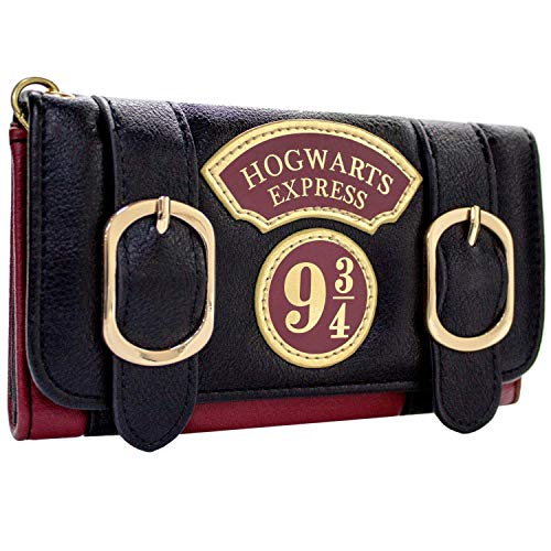 Cartera de Harry Potter Expreso de Hogwarts Doble Hebilla Negro