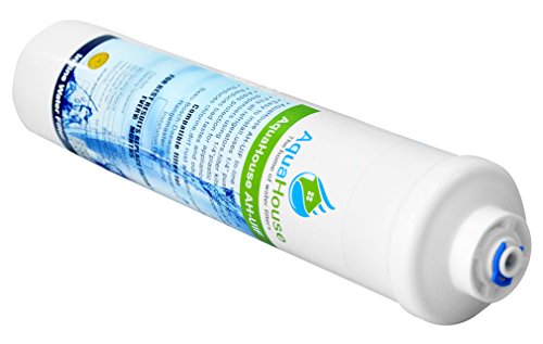 Cartucho de filtro de agua 3x AquaHouse UIFUS undersink universal Inline carbón activo para todos los sistemas de filtro de agua potable undersink con 1/4"tubería