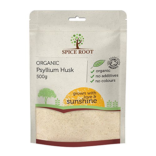 Cáscara de Psyllium Orgánica 500g - Calidad Premium, Certificada Orgánica | Vegano | 99% de pureza | Excelente para la digestión | Desintoxicación