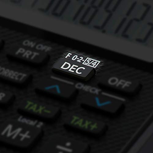 Casio HR-8RCE-BK - Mini calculadora impresora, 42 x 102 x 208.5 mm, negra