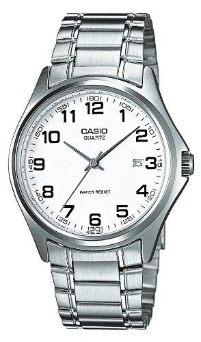 Casio MTP-1183A-7BEF - Reloj analógico de Cuarzo para Hombre con Correa de Acero Inoxidable, Color Plateado