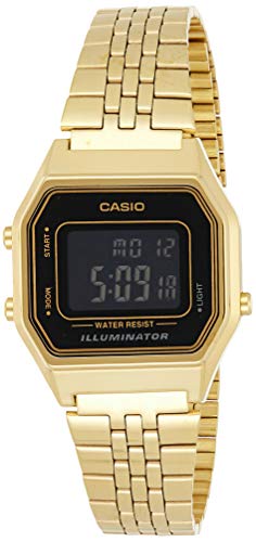 Casio Reloj Digital para Mujer de Cuarzo con Correa en Acero Inoxidable LA680WEGA-1BER