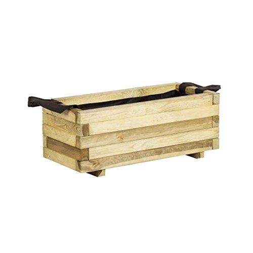 Catral 31090017 Jardinera Rectangular, Pino, 70 x 30 x 30 cm